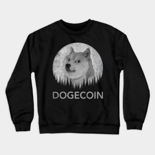 Vintage Dogecoin DOGE Coin To The Moon Crypto Token Cryptocurrency Wallet Birthday Gift For Men Women Kids Crewneck Sweatshirt